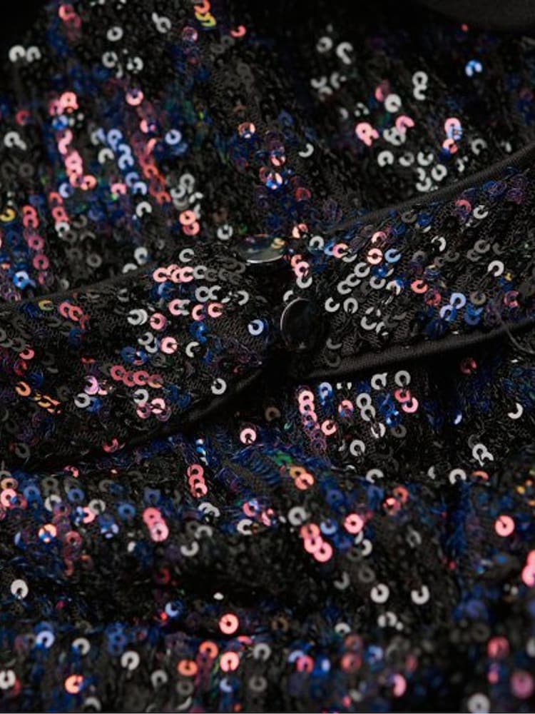 Superdry Silver Sequin Halter Jumpsuit - Image 6 of 6 Superdry Silver Sequin Halter Jumpsuit - Image 6 of 6