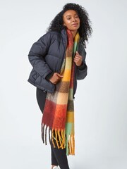 Roman Black Petite Padded Puffer Coat - Image 3 of 5
