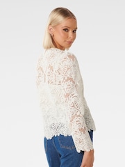 Forever New White Lucille Lace Shell Top - Image 2 of 5