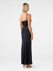 Forever New Navy Kelly One Shoulder Satin Maxi Dress - Image 2 of 4