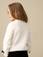 Angel & Rocket Cream Bella Cream Bow All Over Cardigan - Image 3 of 4