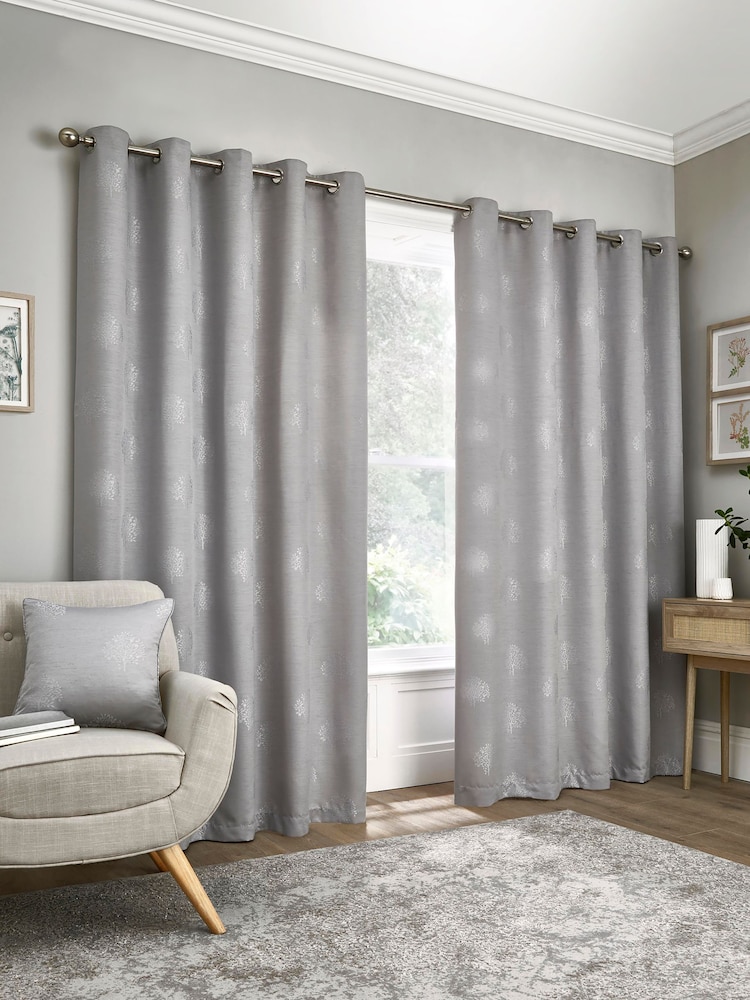 Appletree Harvest Jacquard Eyelet Curtains - Imagem 1 de 3