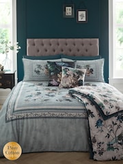 Appletree Blue Windsford 200 Thread Count 100% Cotton Duvet Cover Set - Image 1 of 4