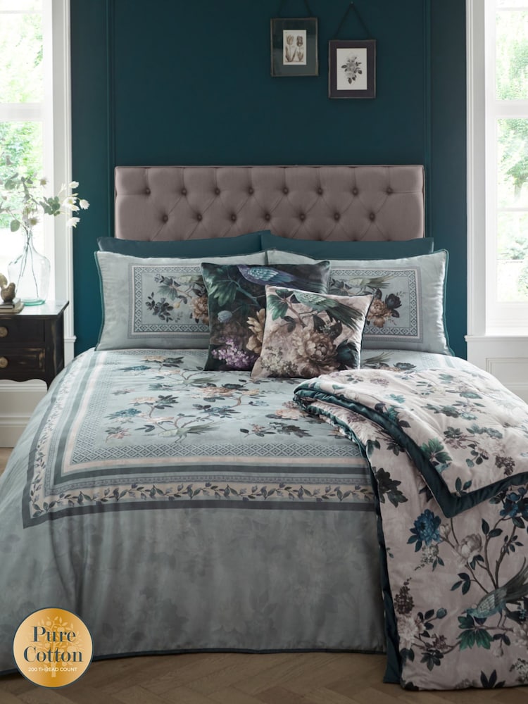 Appletree Blue Windsford 200 Thread Count 100% Cotton Duvet Cover Set - Image 1 of 4
