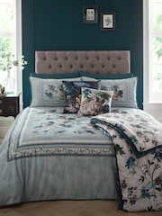Appletree Blue Windsford 200 Thread Count 100% Cotton Duvet Cover Set - Image 4 of 4