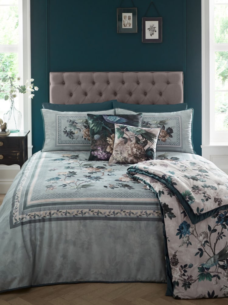 Appletree Blue Windsford 200 Thread Count 100% Cotton Duvet Cover Set - Image 4 of 4