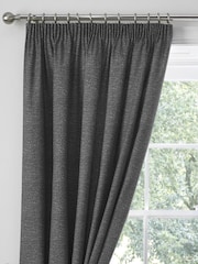 Dreams & Drapes Grey Pembrey Super Thermal Pencil Pleat Curtains - Image 2 of 4