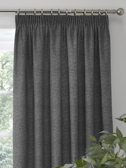 Dreams & Drapes Grey Pembrey Super Thermal Pencil Pleat Curtains - Image 3 of 4