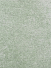 Curtina Green Textured Chenille Luxe Eyelet Curtains - Image 3 of 3