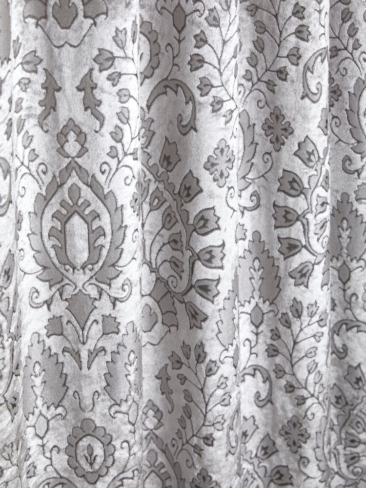 Curtina Trinity Velvet Jacquard Lápis Pregas Curtains - Imagem 4 de 4