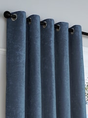 Curtina Textured Chenille Luxe Eyelet Curtains - Imagem 2 de 3