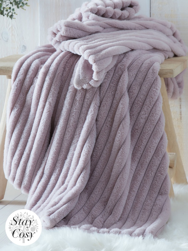 Appletree Morritz Faux Fur Bedspread - Imagen 1 de 3 Appletree Morritz Faux Fur Bedspread - Imagen 1 de 3