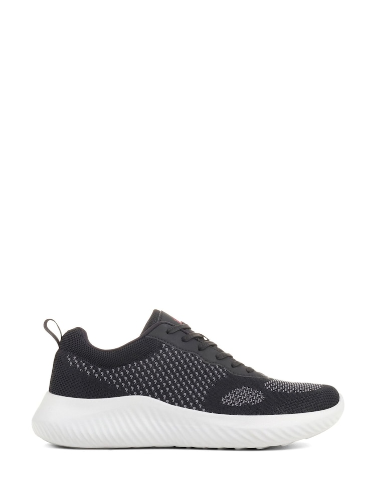 Pavers Lightweight Lace-Up Black Trainers - Image 1 of 5