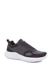 Pavers Lightweight Lace-Up Black Trainers - Image 2 of 5