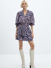 Mango Jimena Floral Ruffled Dress - Image 4 of 7