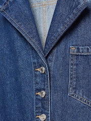 Mango Susan Denim Jumpsuit with Flaps and Front Yoke Detailing - Image 6 of 7