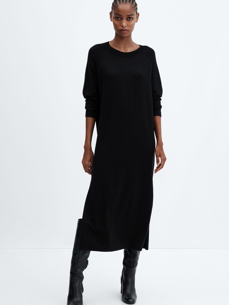 Mango Knitted Midi Dress - Image 1 of 7 Mango Knitted Midi Dress - Image 1 of 7