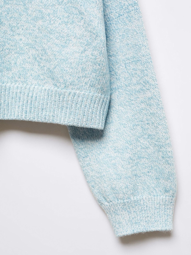 Mango Dulce Puffed Sleeves Crop Sweater - Image 7 of 7