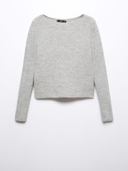Mango Rosa Boat-neck Knitted Sweater - Image 6 of 7