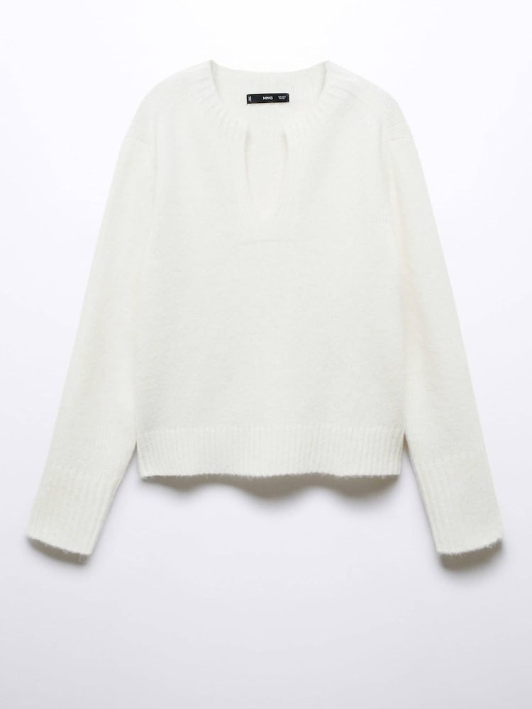 V-neck Round-neck Jumper - Image 6 of 6