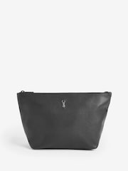 Black Metal Stag Badge Washbag - Image 1 of 7