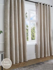 Curtina Textured Chenille Luxe Eyelet Curtains - Imagem 1 de 3
