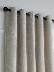 Curtina Textured Chenille Luxe Eyelet Curtains - Imagem 2 de 3