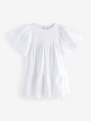 White Broderie Dress (3mths-7yrs) - Image 5 of 7