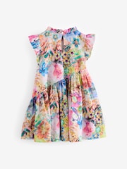 Pink 100% Cotton Aysmmetric Dress (3mths-7yrs) - Image 5 of 6