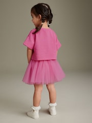Bright Pink T-Shirt and Skirt Set (3mths-7yrs) - Image 3 of 7