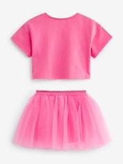 Bright Pink T-Shirt and Skirt Set (3mths-7yrs) - Image 6 of 7