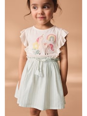Blue Unicorn Frill Dress (3mths-7yrs) - Image 1 of 6