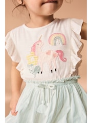 Blue Unicorn Frill Dress (3mths-7yrs) - Image 4 of 6