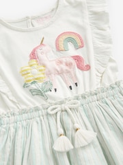 Blue Unicorn Frill Dress (3mths-7yrs) - Image 6 of 6