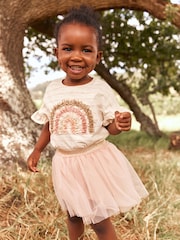 Pale Pink Skirt & T-Shirt Set (3mths-7yrs) - Image 1 of 1