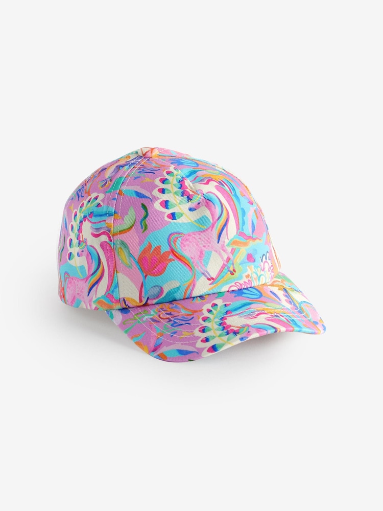 Multi Bright Unicorn Baseball Cap (1-16yrs) - Image 1 of 2