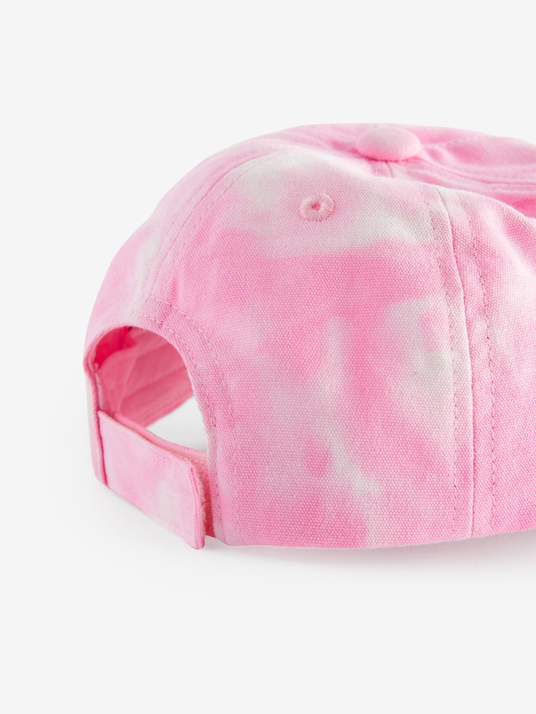 Pale Pink Tie Dye Baseball Cap (3-16yrs) - Image 2 of 2