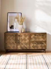 Dark Clayton Oak Marquetry Large Sideboard - Image 2 of 8