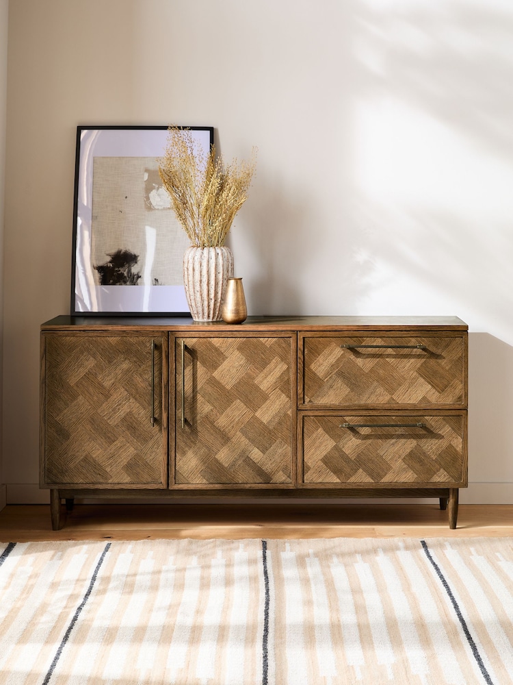 Dark Clayton Oak Marquetry Large Sideboard - Image 2 of 8