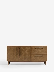 Dark Clayton Oak Marquetry Large Sideboard - Image 5 of 8