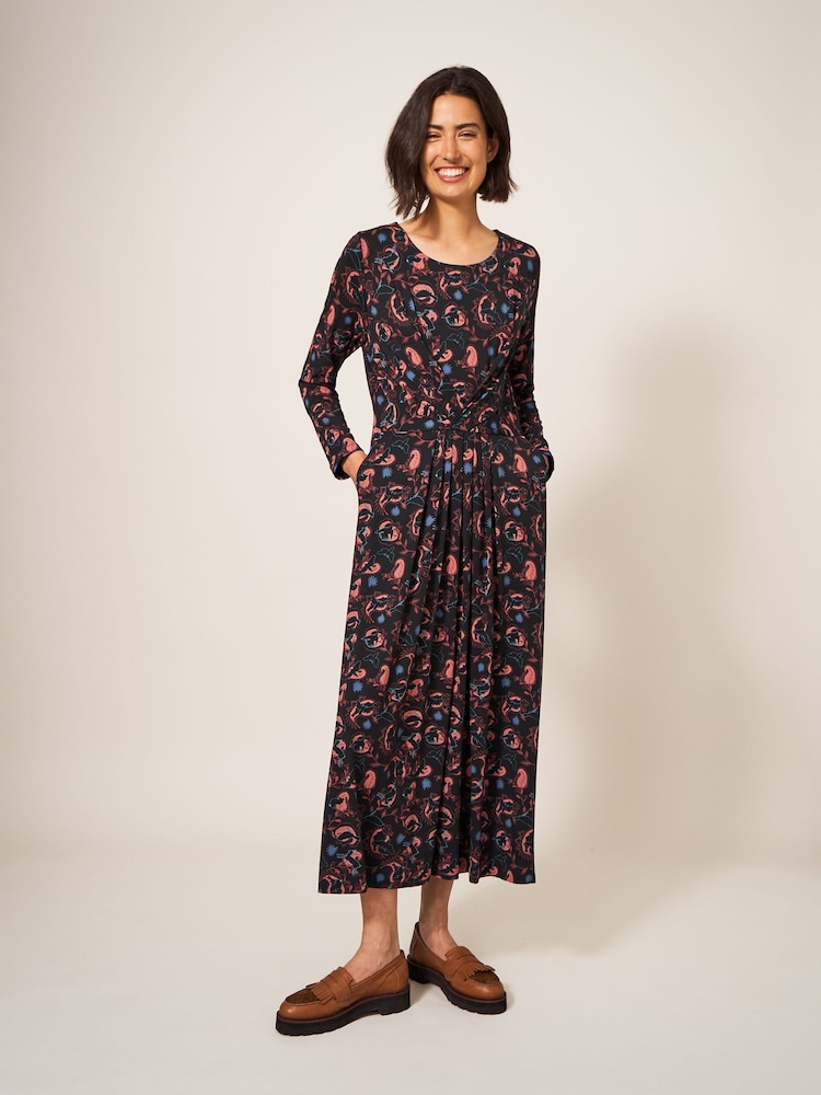 White Stuff Billie EcoVero Jersey Black Dress - Image 1 of 4 White Stuff Billie EcoVero Jersey Black Dress - Image 1 of 4