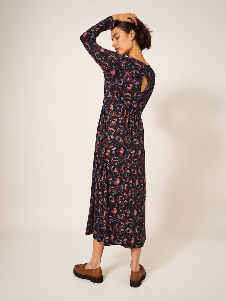 White Stuff Billie EcoVero Jersey Black Dress - Image 2 of 4 White Stuff Billie EcoVero Jersey Black Dress - Image 2 of 4