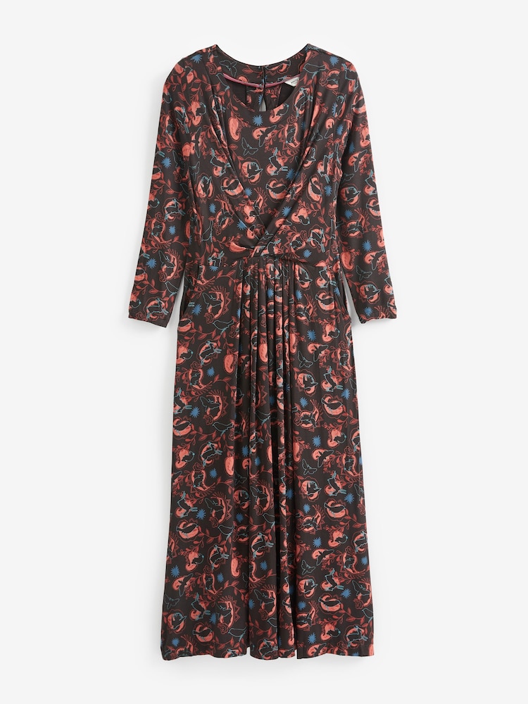 White Stuff Billie EcoVero Jersey Black Dress - Image 4 of 4 White Stuff Billie EcoVero Jersey Black Dress - Image 4 of 4