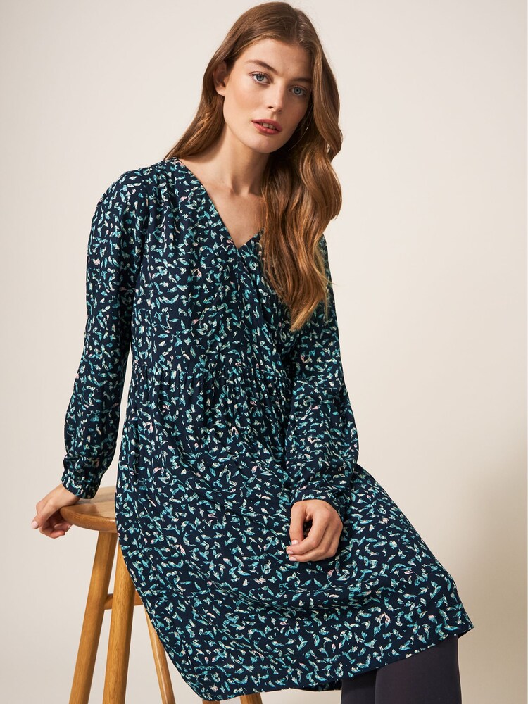 White Stuff Penelope Eco Vero Black Dress - Image 1 of 7