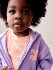 Purple Zip Through 3 Piece Set (3mths-7yrs) - Image 4 of 8