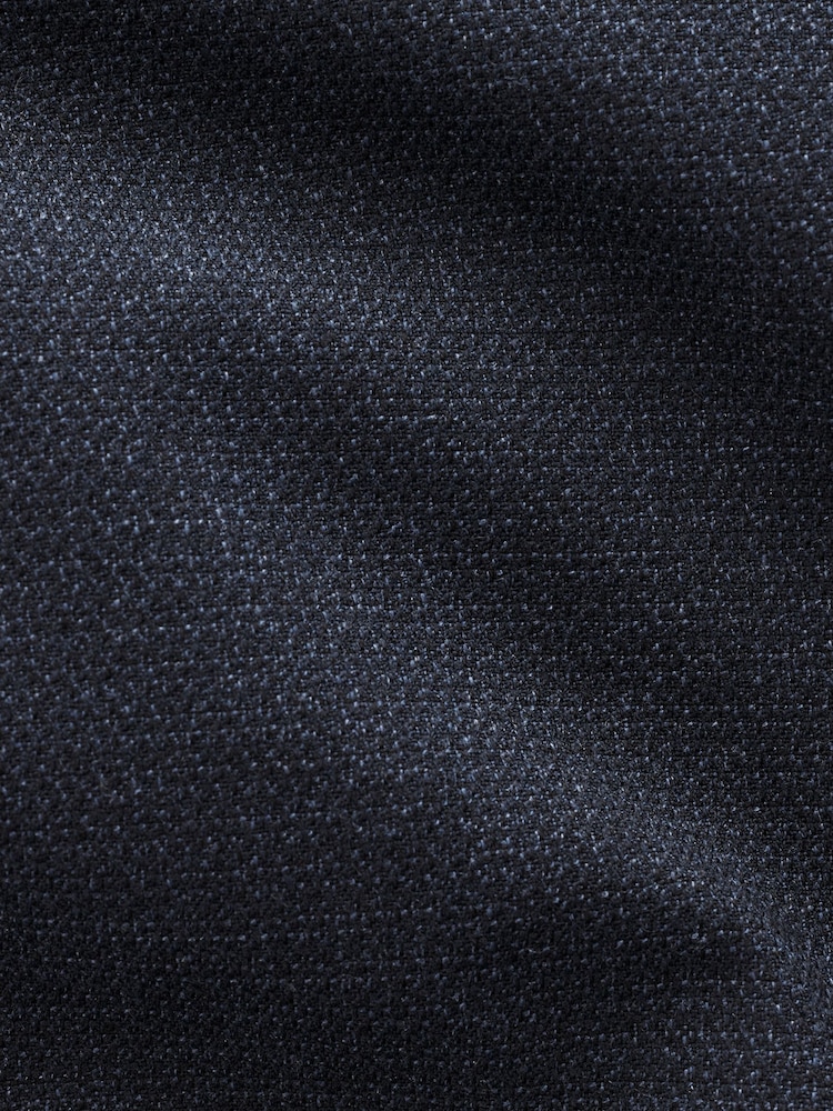 Navy Smart Textured Blouson Jacket - Image 10 of 10