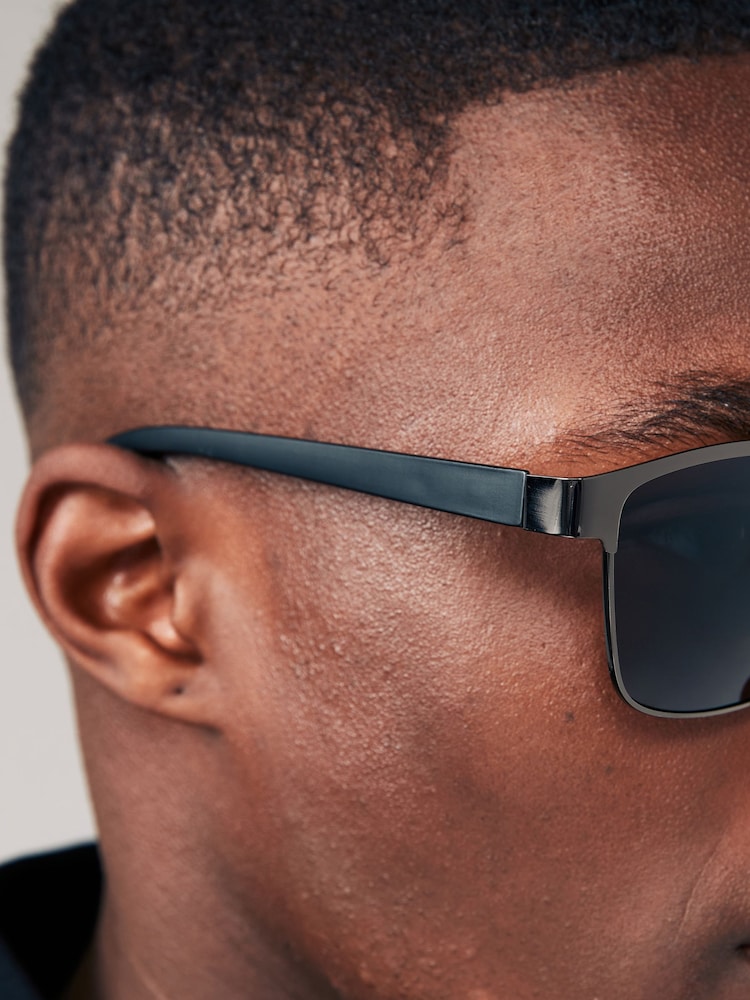 Black Mirror Clubmaster Polarised Sunglasses - Image 2 of 6