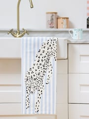 Yvonne Ellen Set of 2 100% Cotton Cheetah Tea Towel - Image 1 of 4