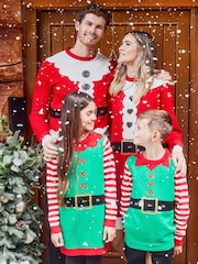 Threadbare Red Christmas Jumper Dress - Image 5 of 5