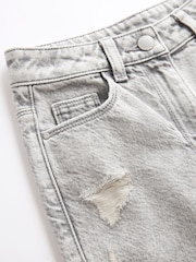 Серый - Джинсы Distressed Mom 100% Cotton (3-16лет) - Изображение 7 из 7